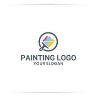 paint mountain logo design  vector, art, hill, rock, outdoor vector