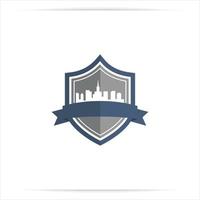 logo shield citi or city protect vector