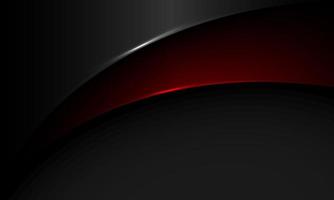 Abstract red black metal curve overlap shadow with blank space design modern futuristic luxury background vector