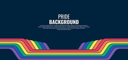 LGBT pride abstract background. Vector background with rainbow colors. Vector Banner Template for Pride Month