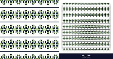 Patterns With Ornamental Themes - A Combination Of Blue And Green Colors With A Modern And Luxurious Tone On A White Background Can Be Used To Design Clothing, Books, Gifts, Or Other Designs. vector