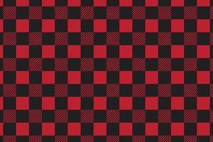 Plaid pattern seamless vector. Dark textured tartan check background vector