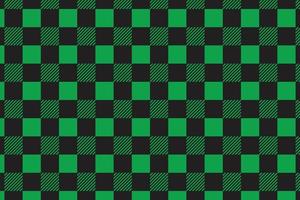 Plaid pattern seamless vector. Dark textured tartan check background vector