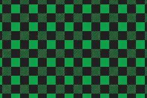 Plaid pattern seamless vector. Dark textured tartan check background vector