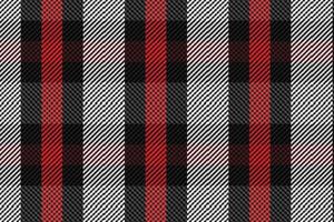 Plaid pattern seamless vector. Dark textured tartan check background vector