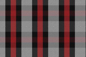 Plaid pattern seamless vector. Dark textured tartan check background vector