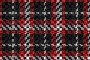 Plaid pattern seamless vector. Dark textured tartan check background vector
