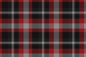 Plaid pattern seamless vector. Dark textured tartan check background vector