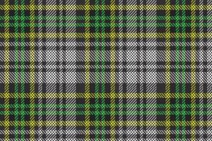 Plaid pattern seamless vector. Dark textured tartan check background vector