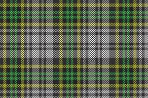 Plaid pattern seamless vector. Dark textured tartan check background vector