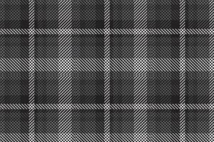 Plaid pattern seamless vector. Dark textured tartan check background vector
