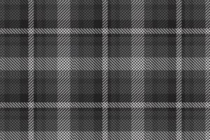 Plaid pattern seamless vector. Dark textured tartan check background vector