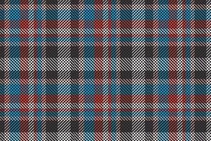 Plaid pattern seamless vector. Dark textured tartan check background vector