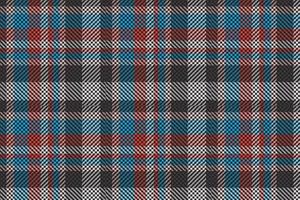 Plaid pattern seamless vector. Dark textured tartan check background vector