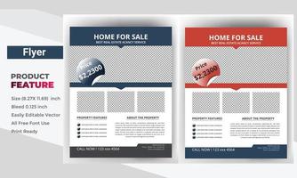 flyer brochure cover design layout space, vector illustration. template in A4 size