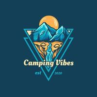 Camping Vibes Illustration vector