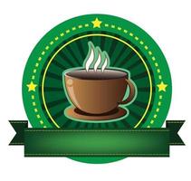 bandera de la taza de café