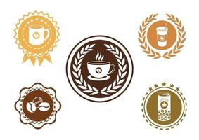 Coffee label set vector