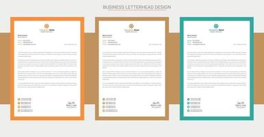 Creative a4 business letterhead print-ready design vector