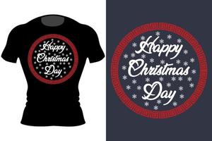 Merry Christmas typography lettering T-Shirt, Christmas T-shirt Design, Happy Christmas Day Gift, Vintages Tshirt, Vector, Christmas Tree vector