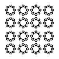 dog paws background backdrop vector