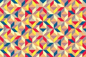 Abstract geometric mosaic seamless pattern. Stylish multicolor ornament of geometrical shapes vector