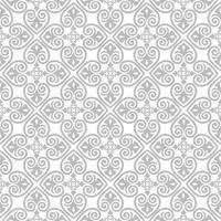 Seamless pattern with floral asian ornament. Abstract ornamental texture. Artistic diagonal flourish tile background in arab orient style vector