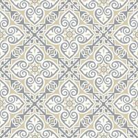 patrón floral abstracto sin fisuras. fondo ornamental floral de mosaico. ornamento musulmán en estilo árabe oriental con motivos árabes e indios. bueno para el diseño de fondo de tela, textil, papel tapiz o paquete vector