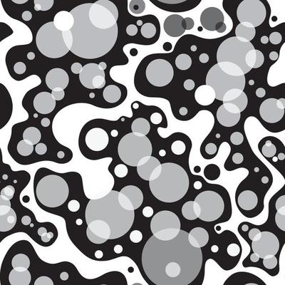 Abstract geometric seamless pattern. Bubble ornamental background. Circles.