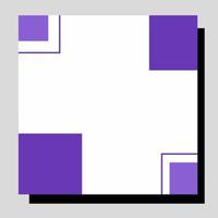 Trendy abstract square art templates. Suitable for social media posts, mobile apps, banners design and web or internet ads. Vector fashion backgrounds.