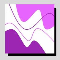 Trendy abstract square art templates. Suitable for social media posts, mobile apps, banners design and web or internet ads. Vector fashion backgrounds.