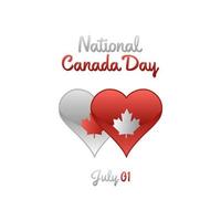 vector graphic of national canada day good for national canada day celebration. flat design. flyer design.flat illustration.