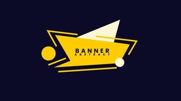 Banner shapes design vector