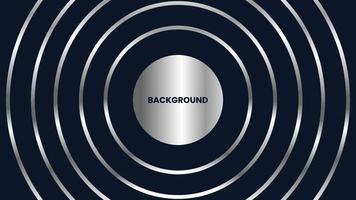 Circle silver metalic modern background design vector