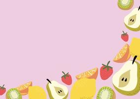 fresh fruit and vegetable background vector background