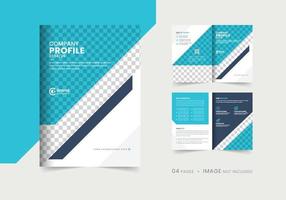 Company profile brochure template layout design, multipage corporate brochure design and editable template layout, annual report template design. vector