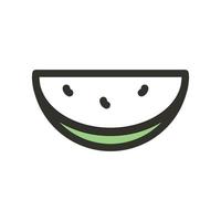 vector illustration of watermelon icon, fruit. very suitable for use in websites, businesses, logos, designs, apps and more.