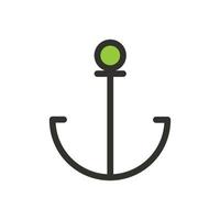 anchor icon illustration, logo, design vector. vector