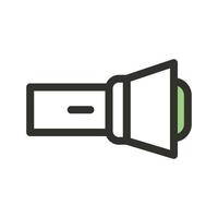 vector illustration of flashlight icon. very suitable for use in websites, businesses, logos, designs, apps and more.