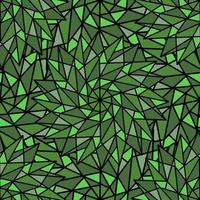 ABSTRACT GREEN VECTOR SEAMLESS BACKGROUND WITH COMPLEX GEOMETRIC STARS IN THE FORM OF A KALEIDOSCOPE