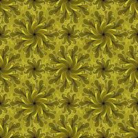 fondo de vector transparente amarillo con elementos decorativos redondos en espiral