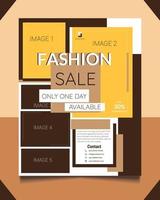 Attractive Fashion sale Flyer Design vector