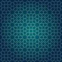 Ramadhan pattern with dark blue gradient vector