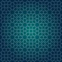 Ramadhan pattern with dark blue gradient vector