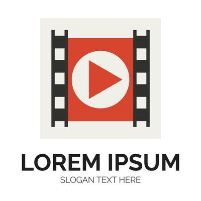 Film Frame and Play logo design