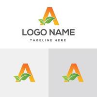 A latter logo with leaves.Alphabet Vector icon, initial B with nature logo design inspiration..eps