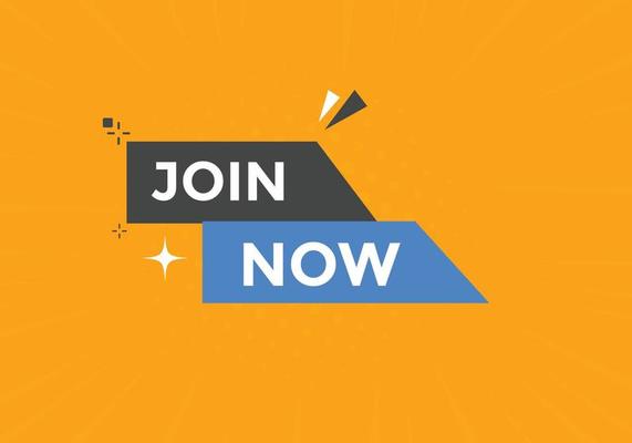 Join now button. Good idea text web banner template. Sign icon banner