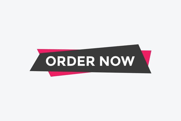 Order Now text button. Web button banner template Order Now