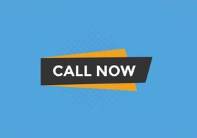 Call now button.call now text web template. Sign icon banner vector