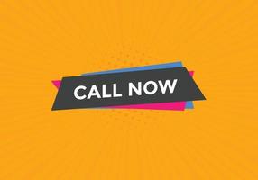 Call now button.call now text web template. Sign icon banner vector